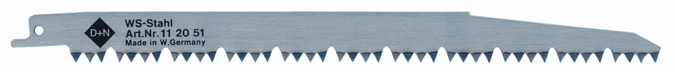 Reciprocating Saw Blade for all woods, fast coarse cutting, for pruning trees.